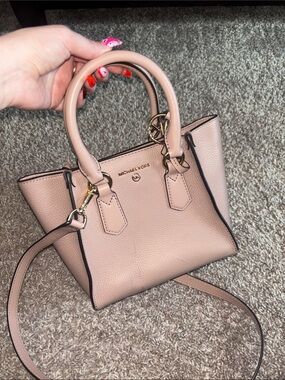 Michael Kors pink small tote/cross body
